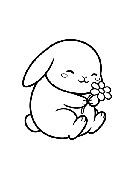 Bunny 1 coloring page
