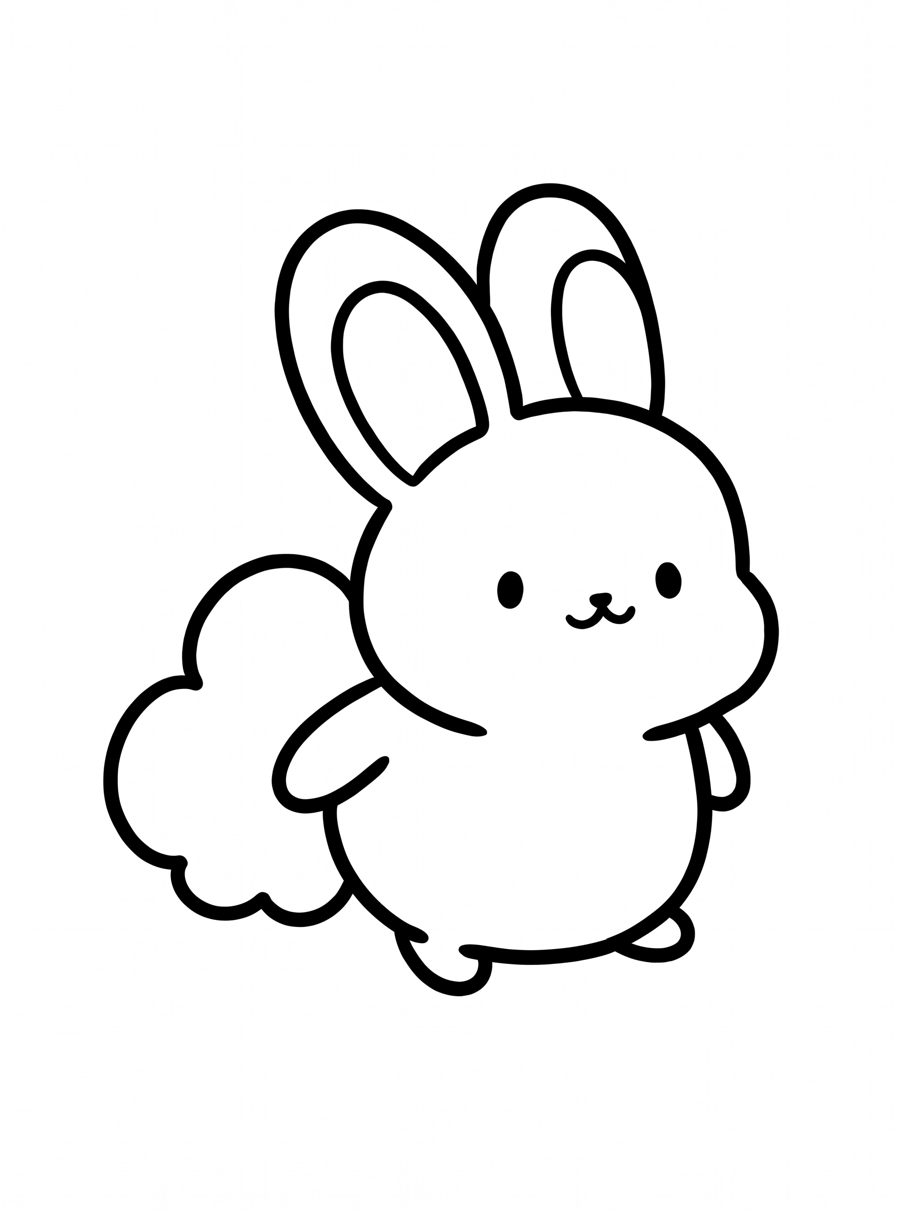 Bunny 2 coloring page