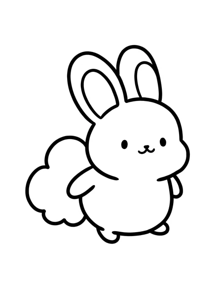 Bunny 2 coloring page