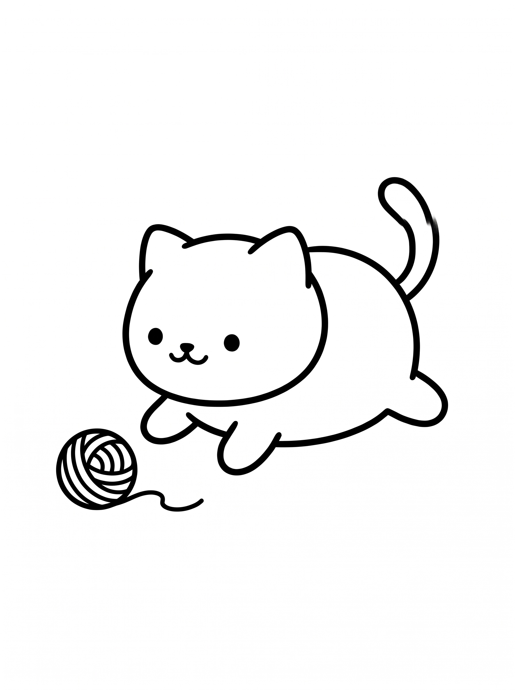 猫 2の塗り絵