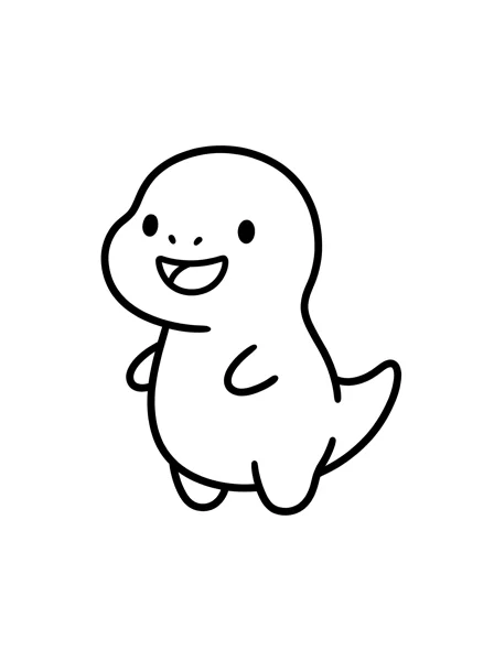 Dinosaur 3 coloring page