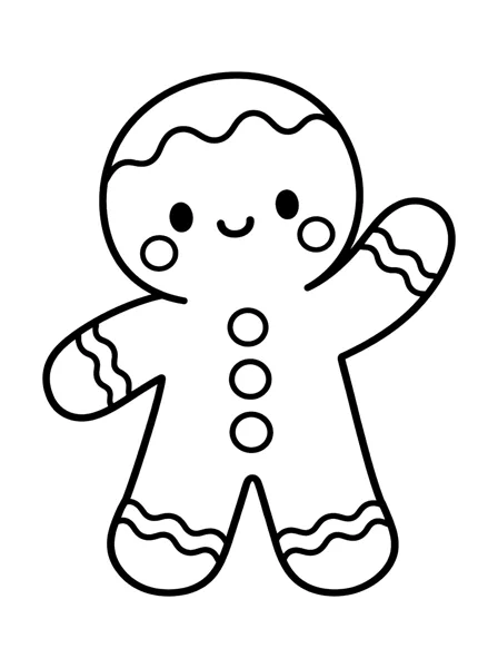 Gingerbread 1 coloring page