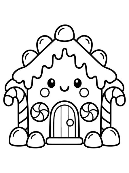 Gingerbread 2 coloring page
