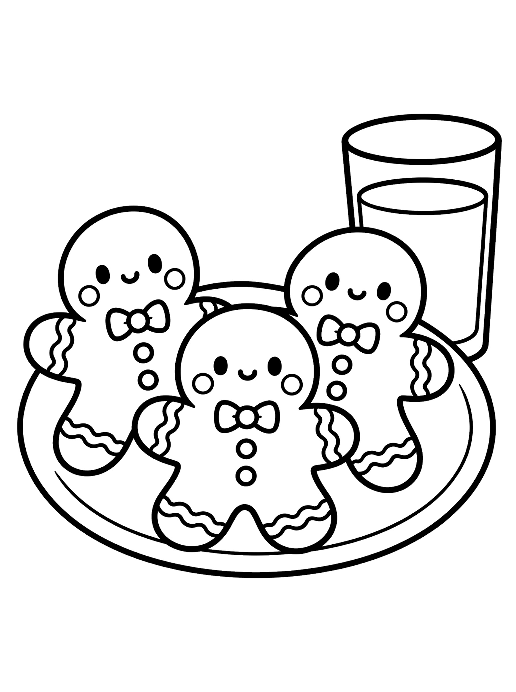 Gingerbread 4 coloring page
