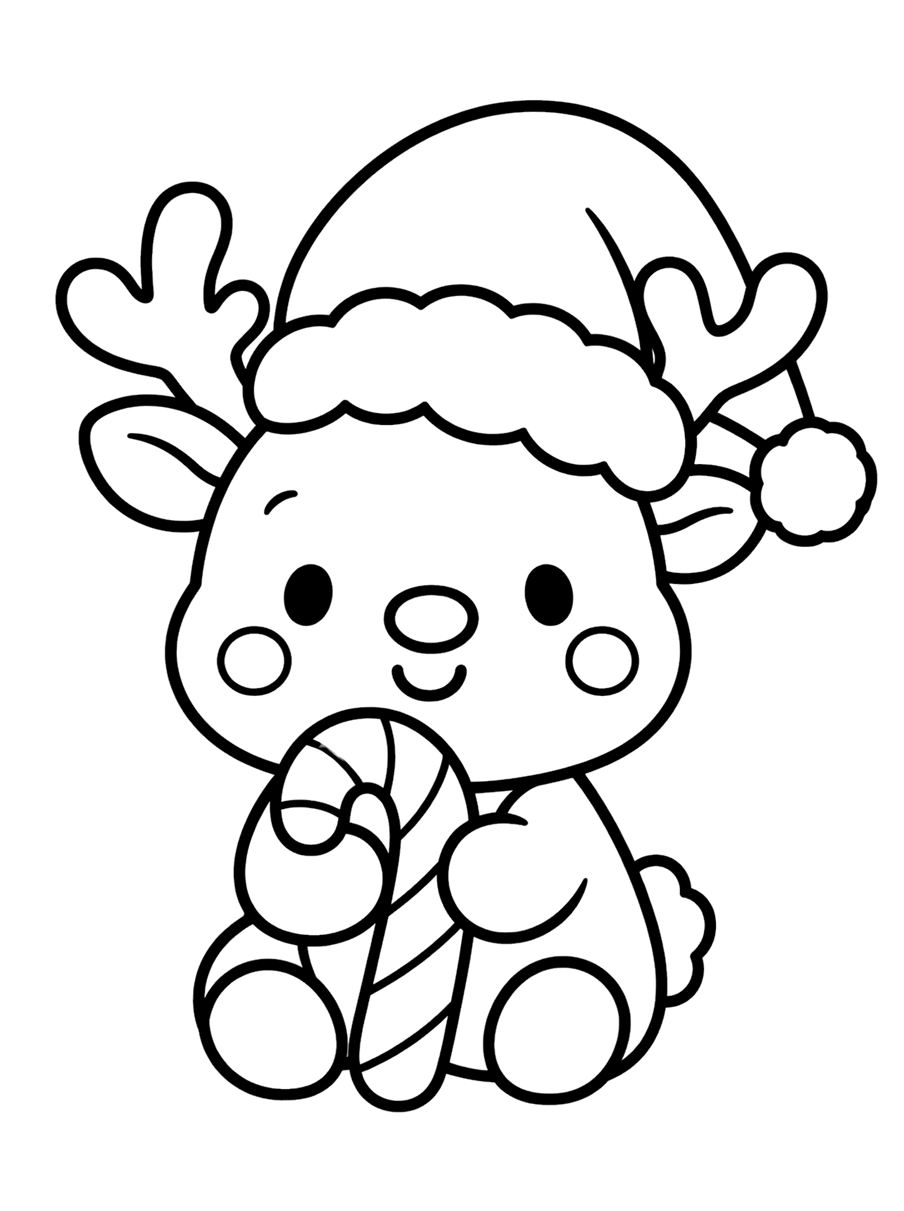 Reindeer 2 coloring page