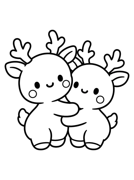 Reindeer 3 coloring page