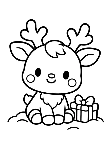Reindeer 4 coloring page