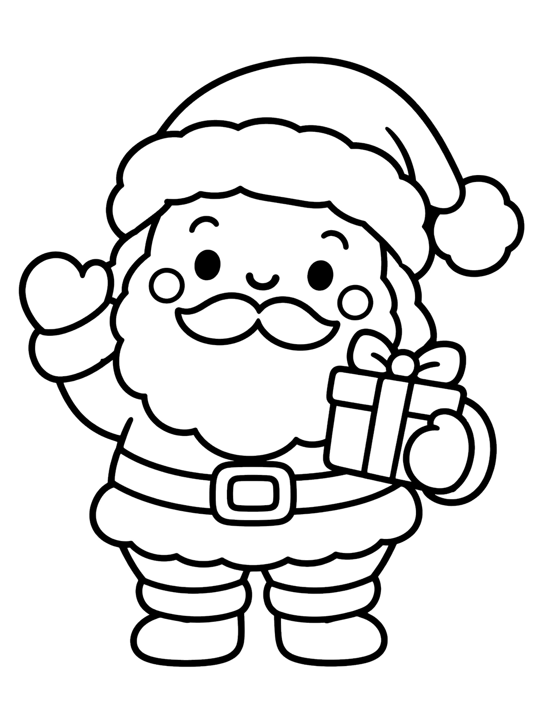 Santa 1 coloring page
