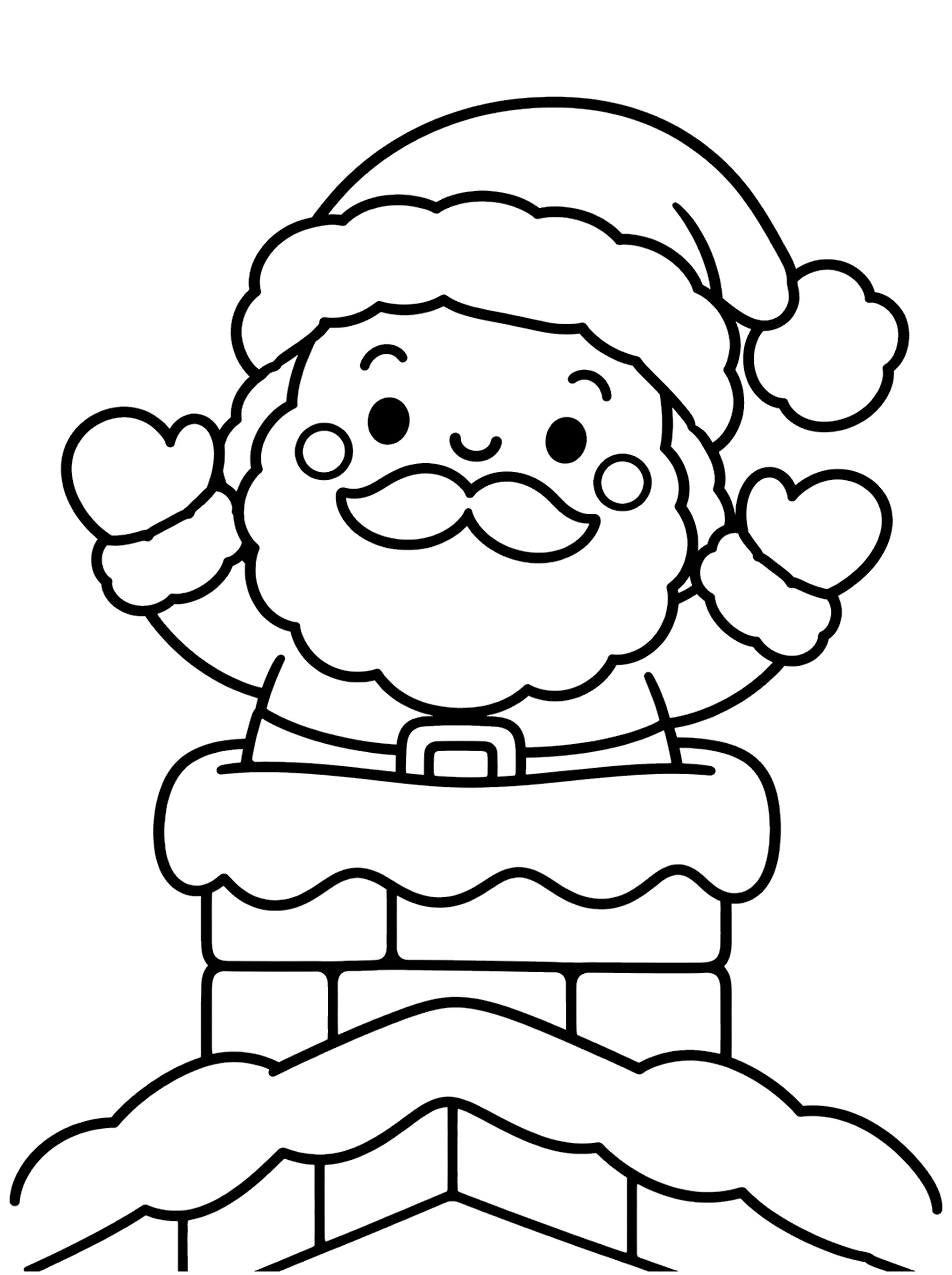 Santa 2 coloring page