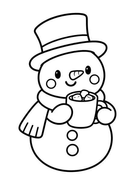 Snowman 2 coloring page