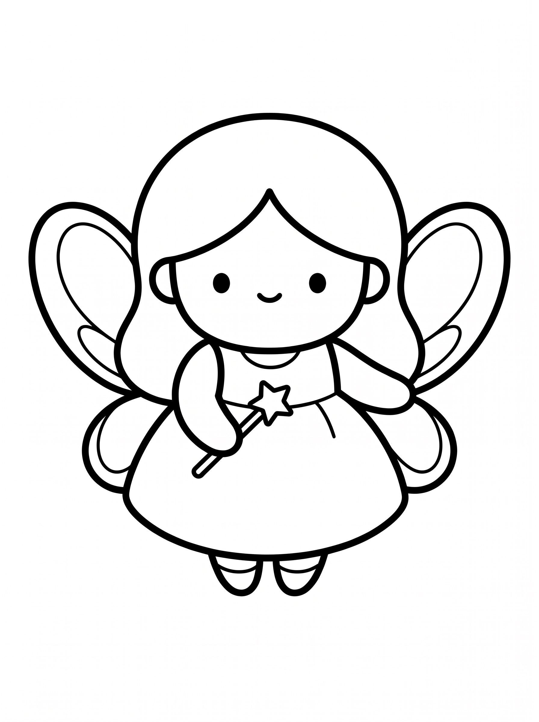妖精の塗り絵
