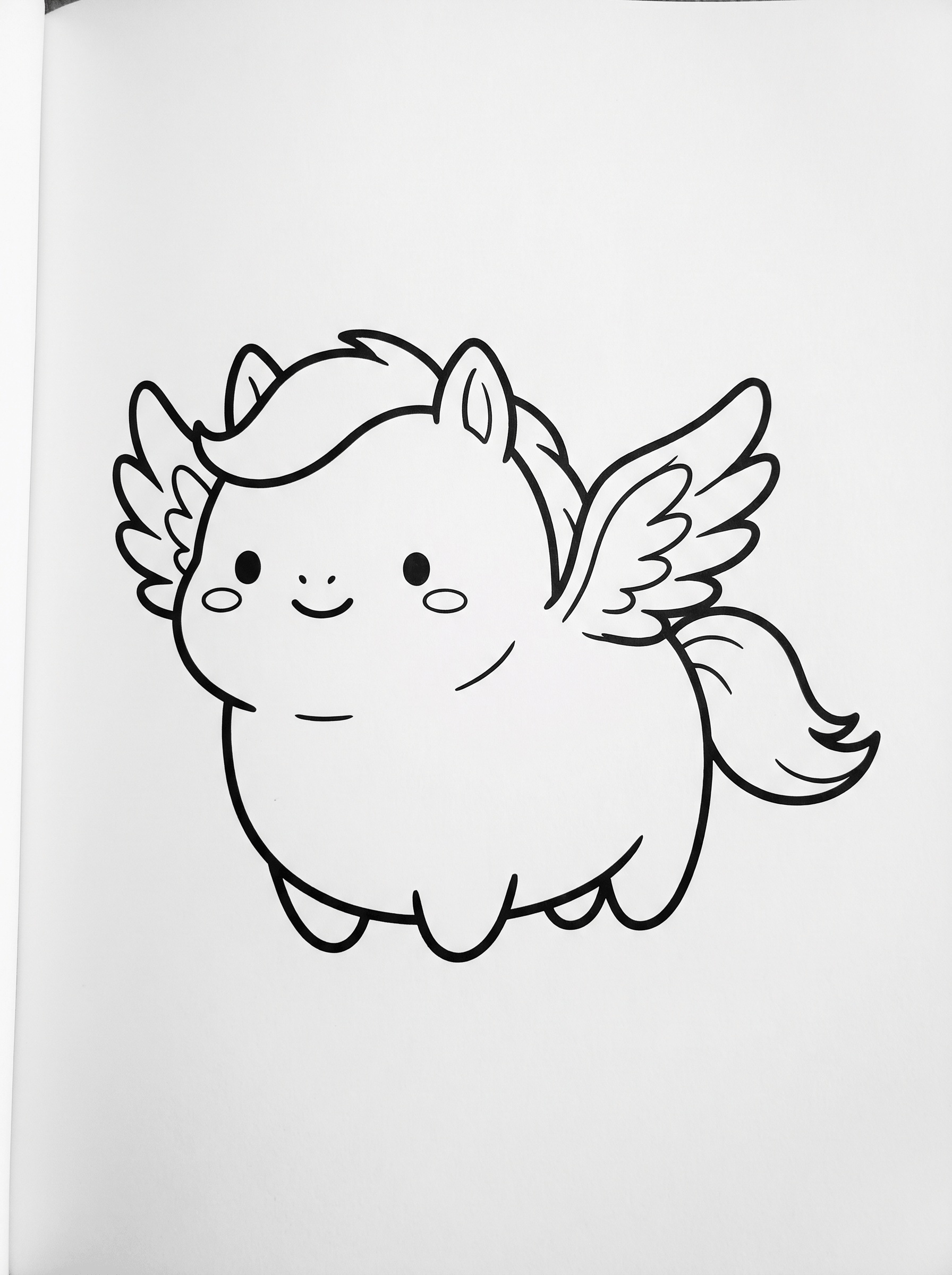 Pegaso da colorare