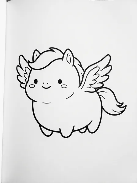 Pegasus coloring page