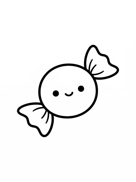 Candy coloring page