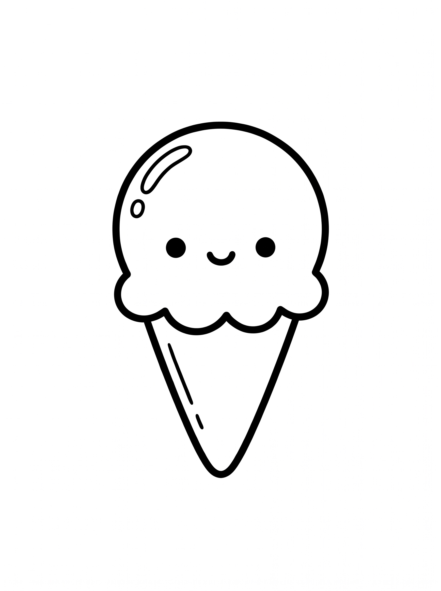 Dibujo de Helado para colorear