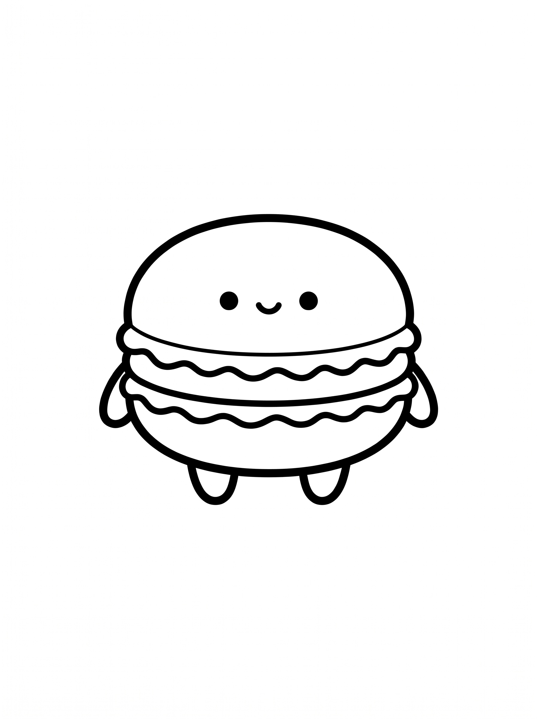 Macaron coloring page