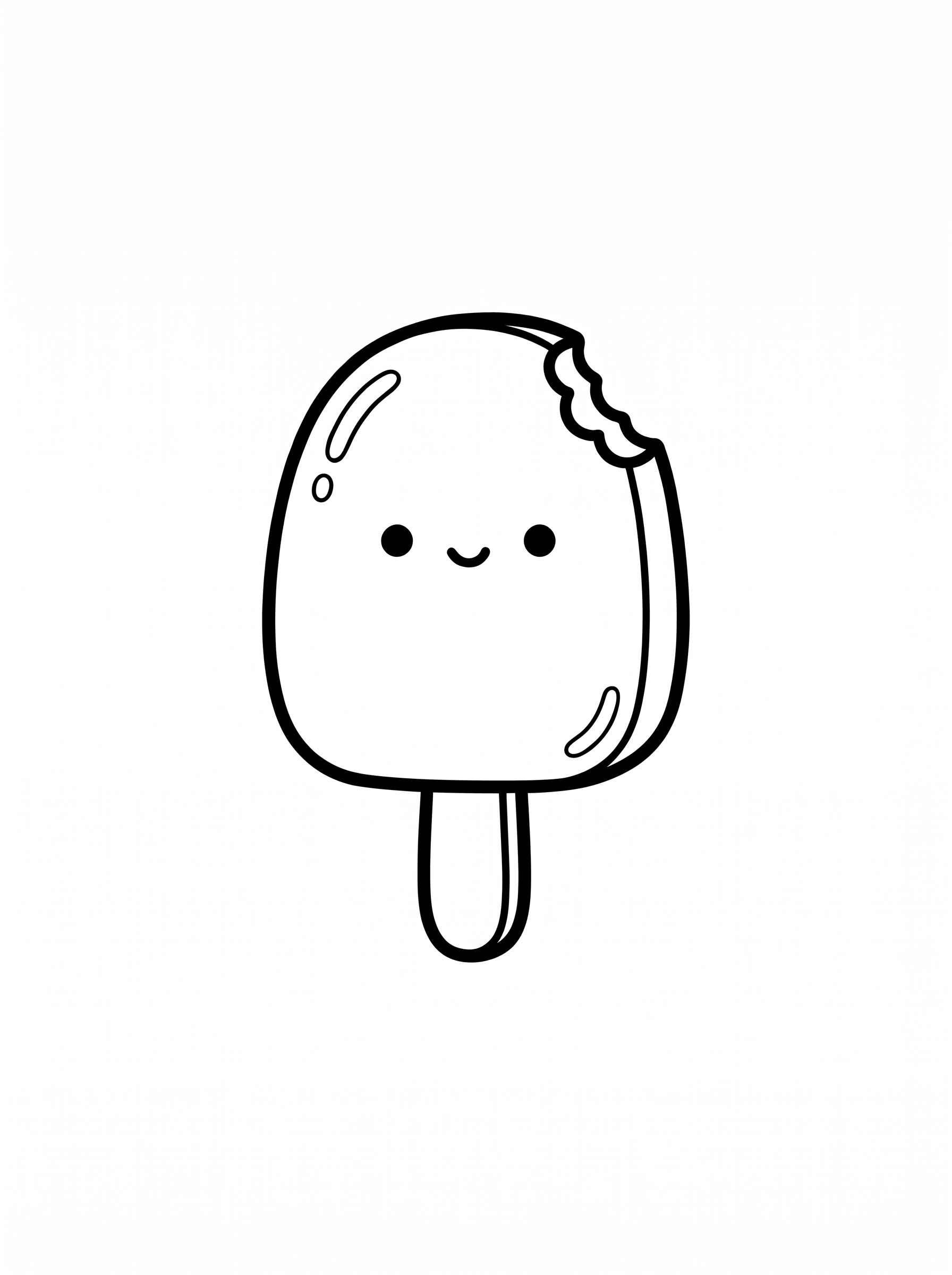 Popsicle coloring page