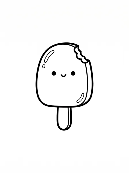 Popsicle coloring page
