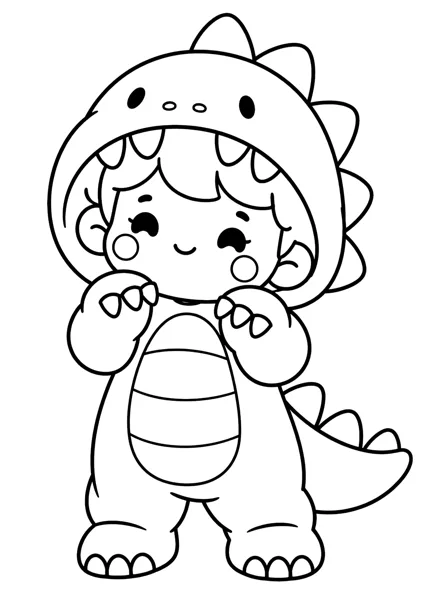 Costume 1 coloring page