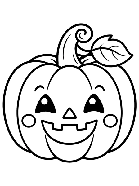 Pumpkin coloring page 1