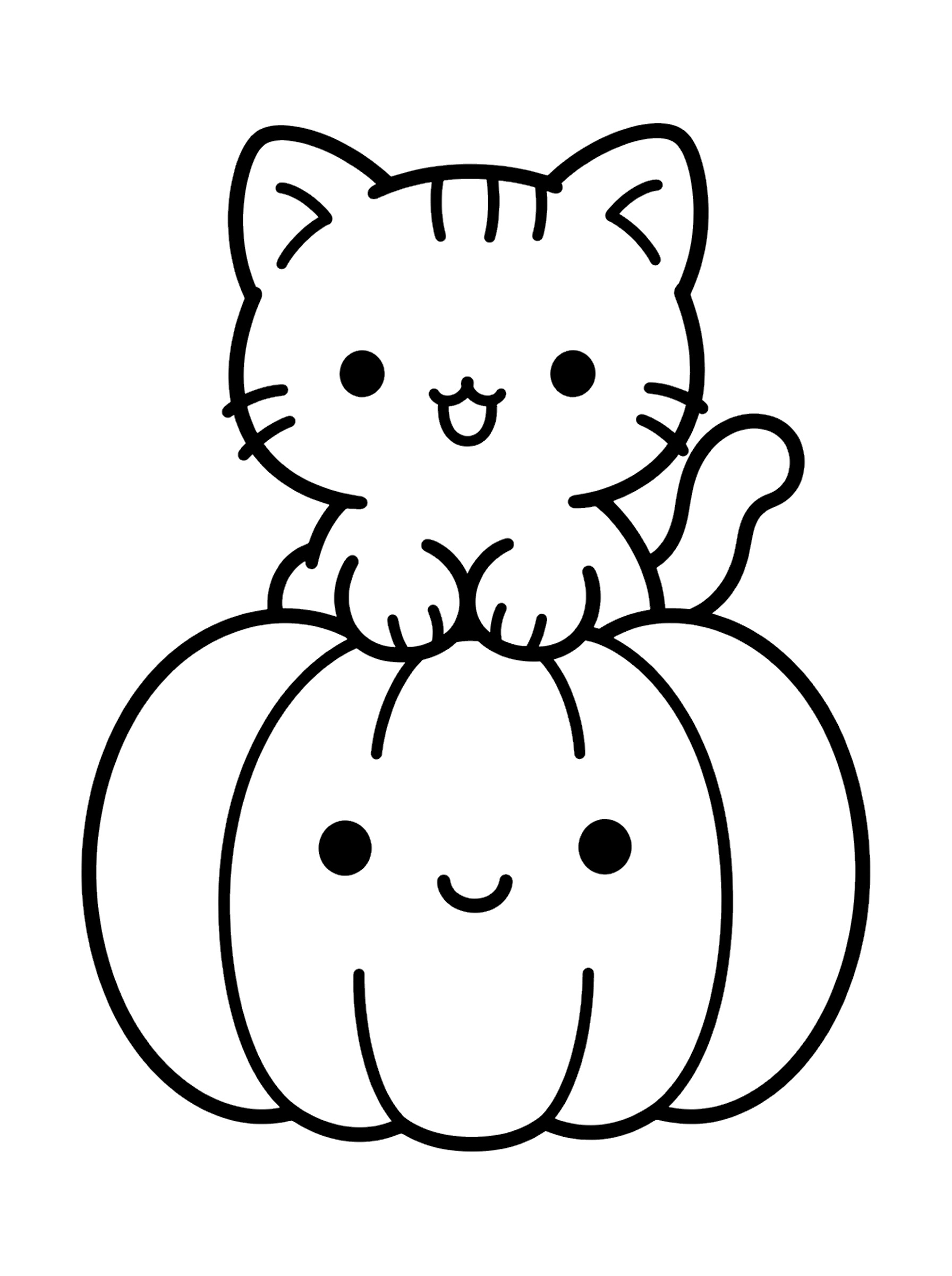Coloriage Citrouille 4
