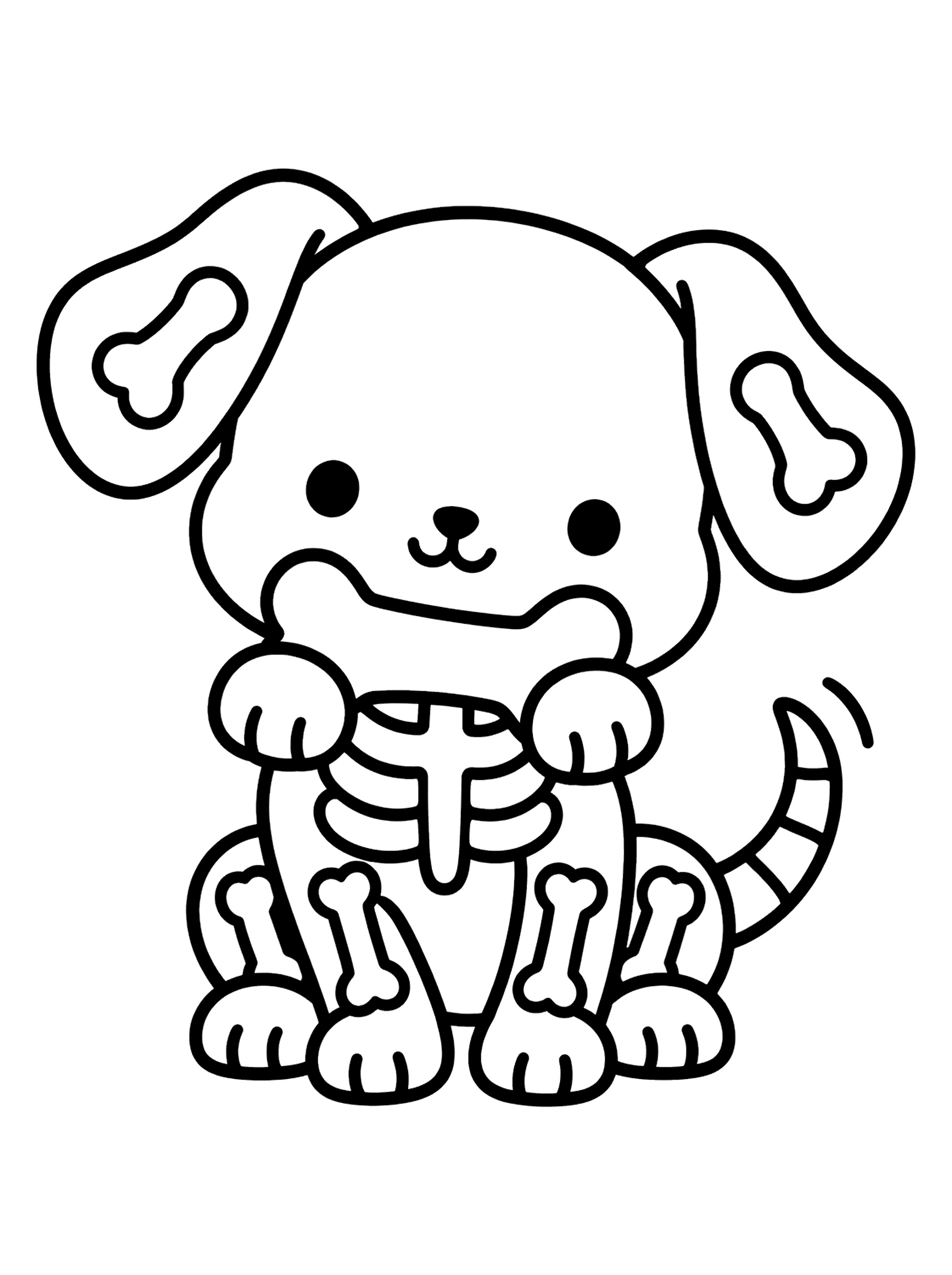 Skeleton 2 coloring page
