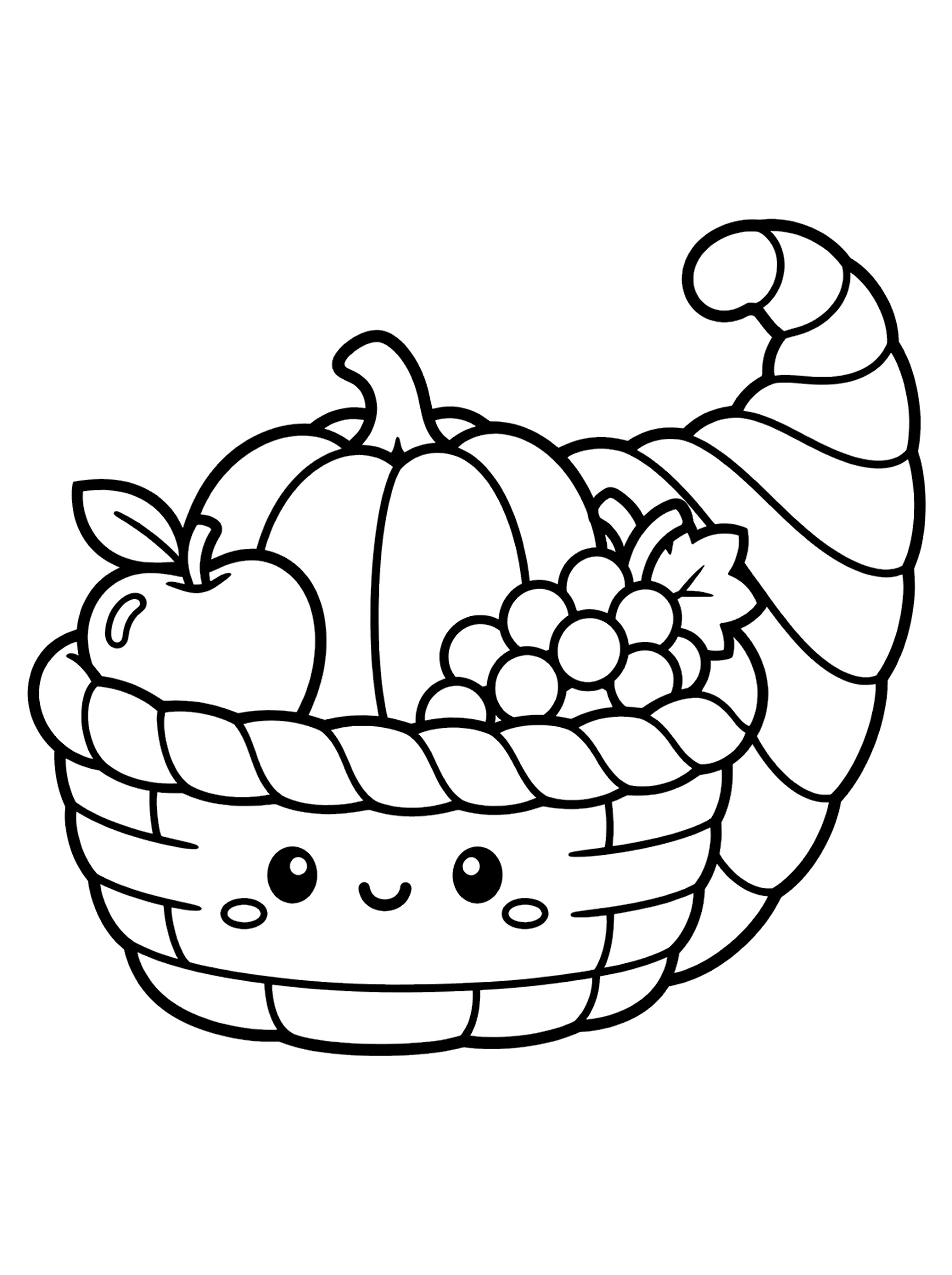 Thanksgiving 3 coloring page