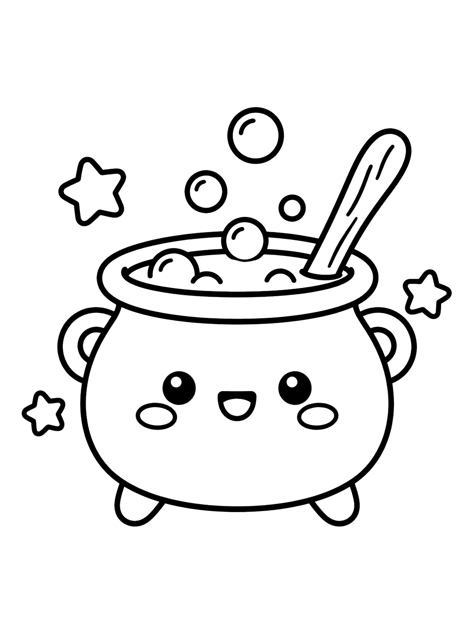 Witch 3 coloring page