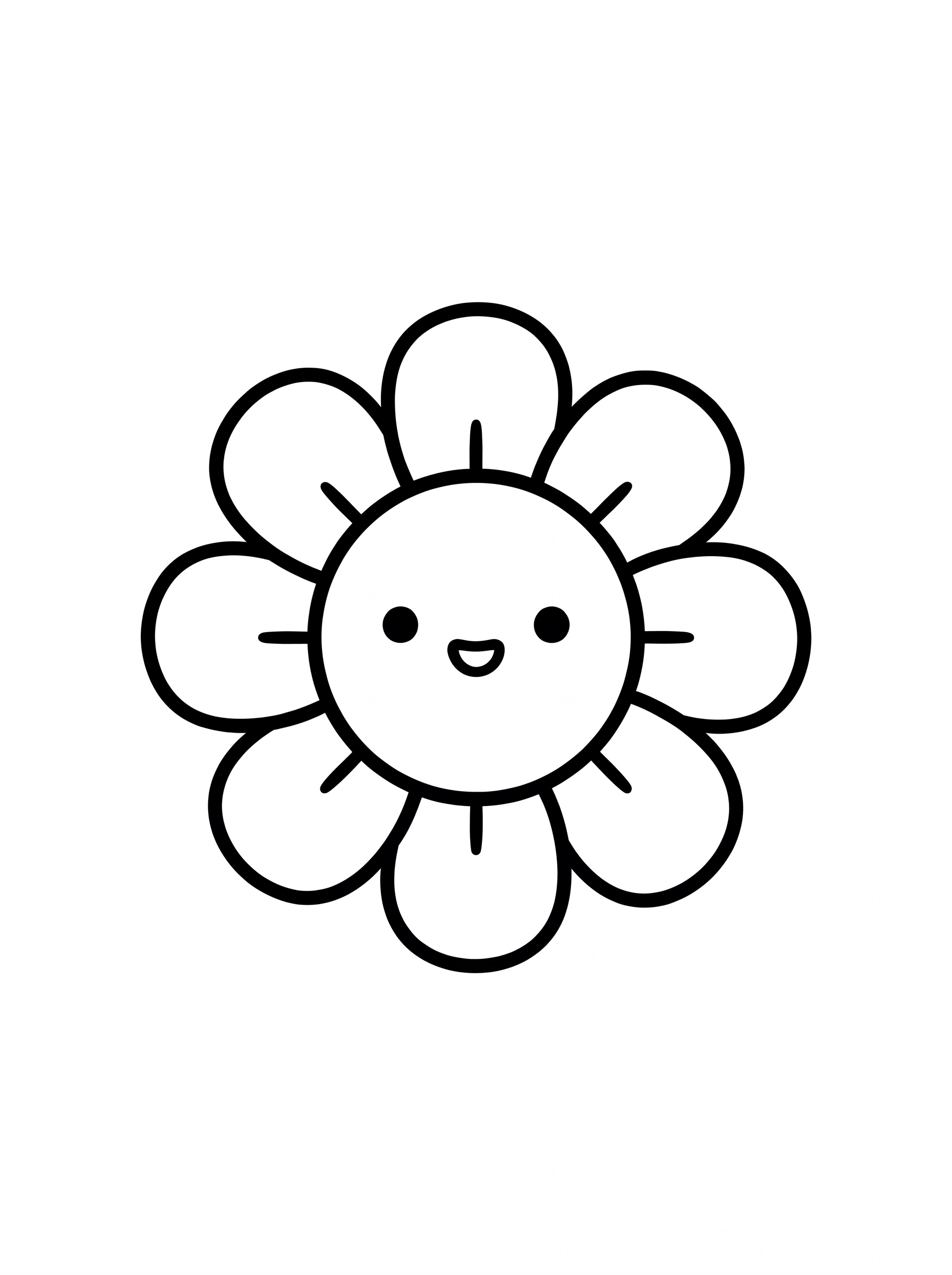 Flower coloring page