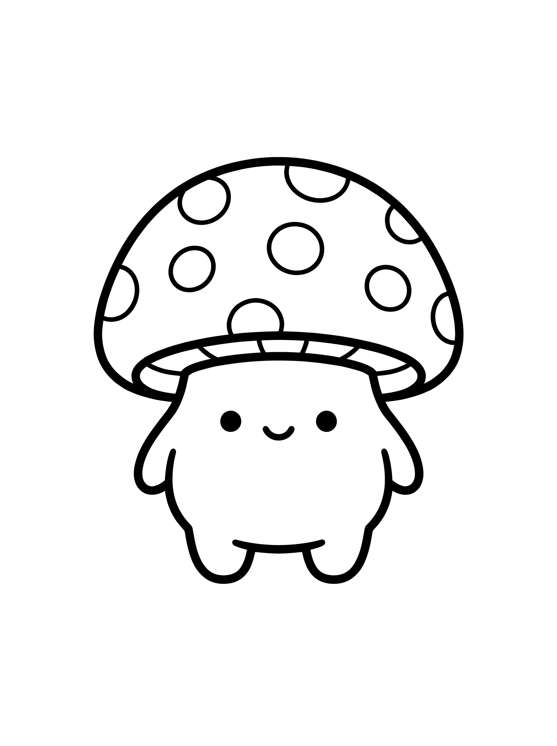 Mushroom coloring page