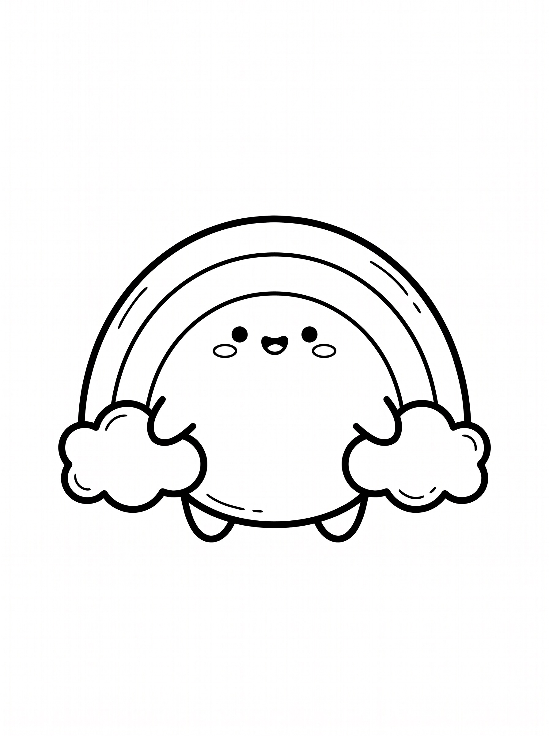 虹の塗り絵