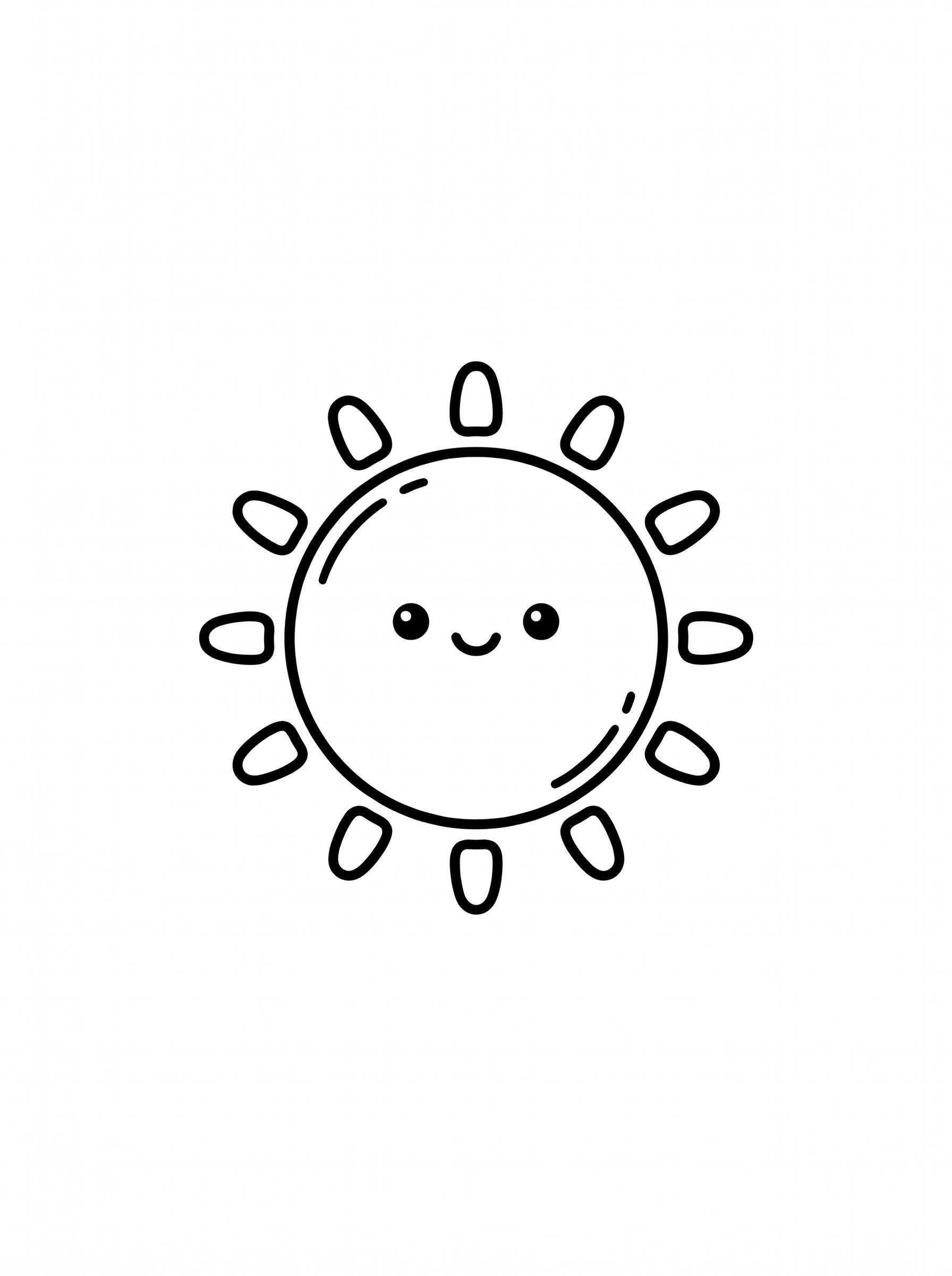 太陽の塗り絵