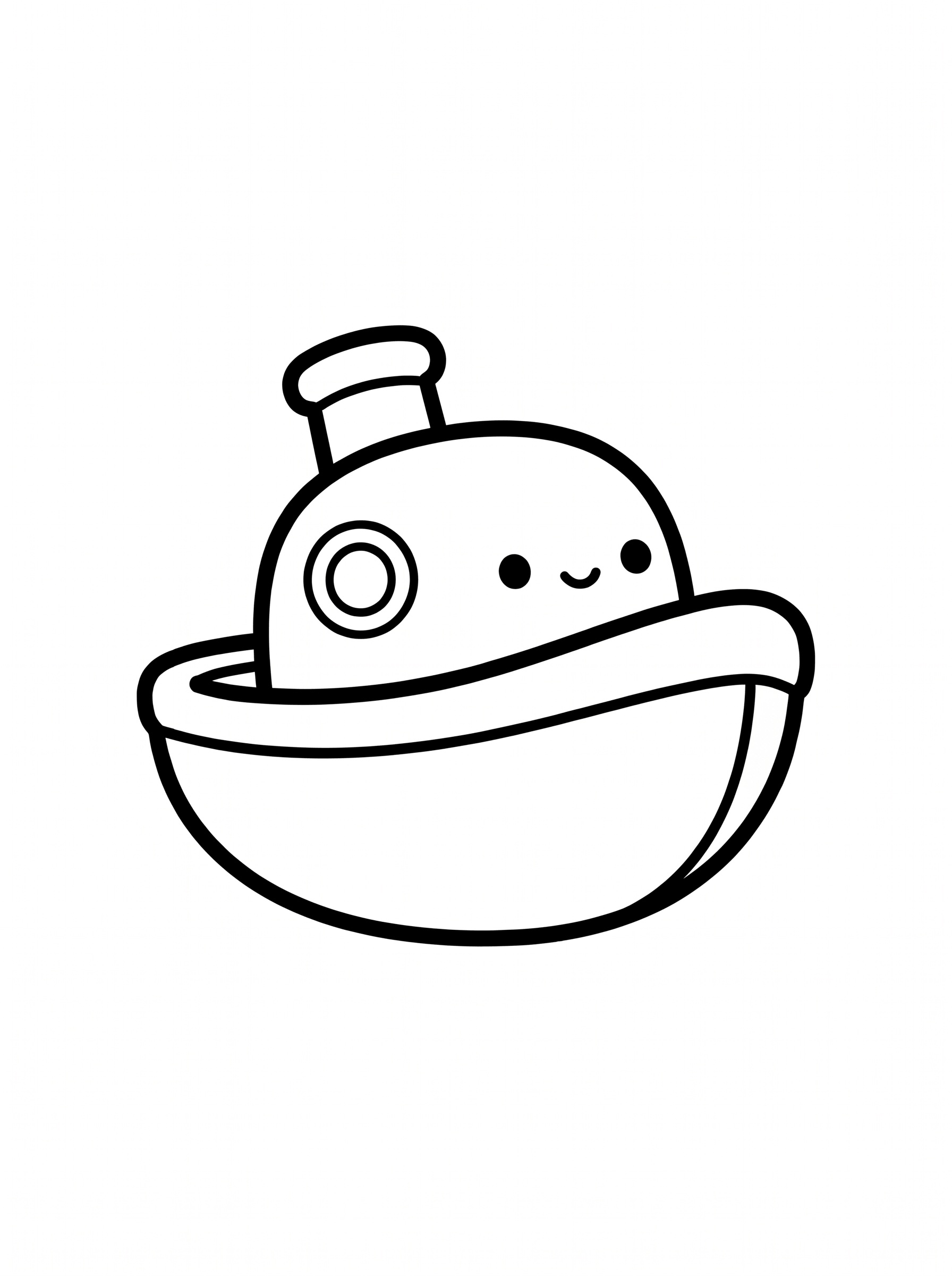 Boat coloring page