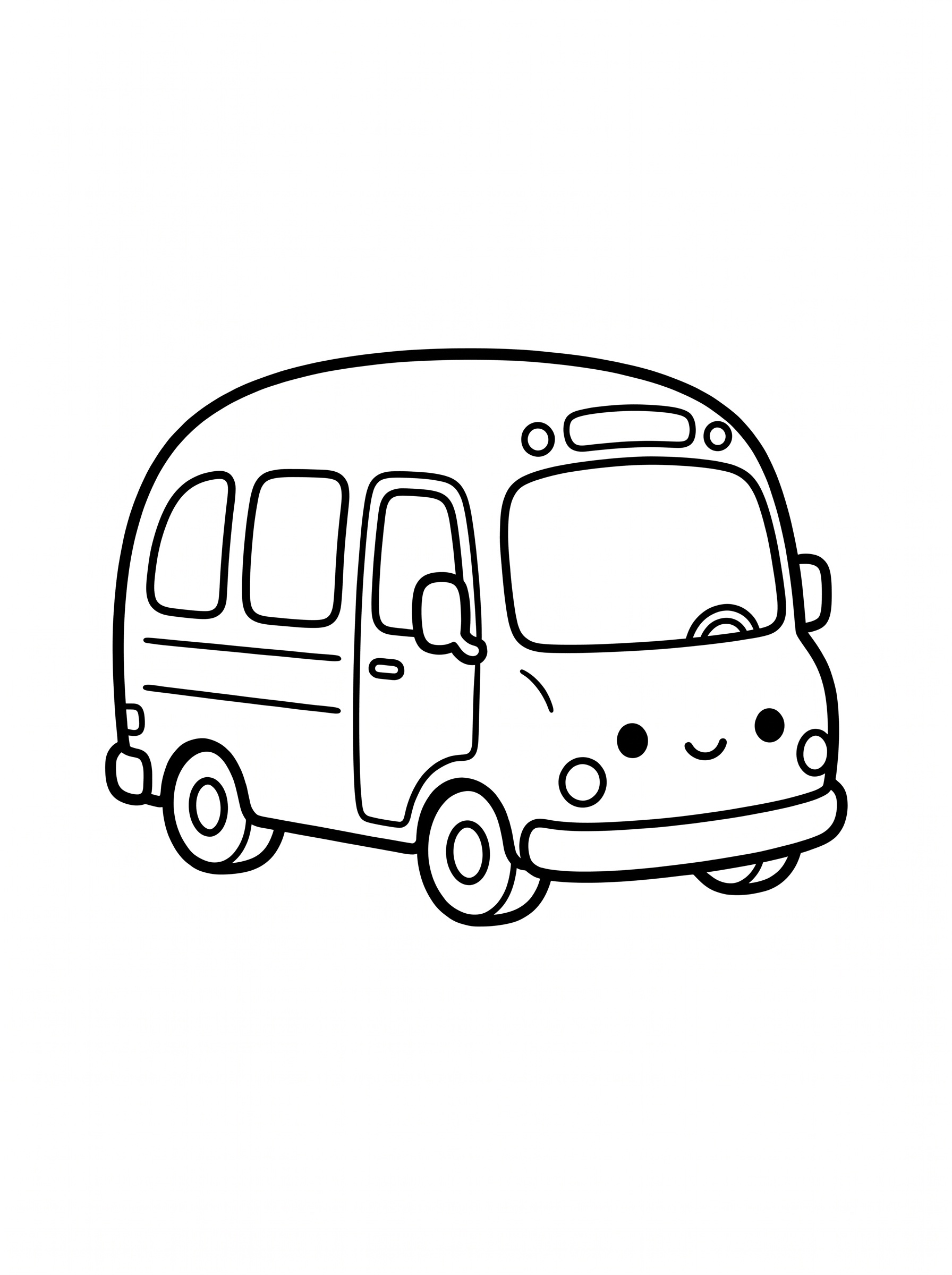 Ausmalbild Bus